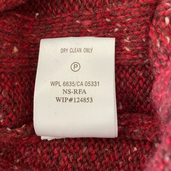 Woolrich Wool Blend Sweater 1/4 Zip Deep Ruby Heather Pullover Medium NWT - Picture 9 of 10